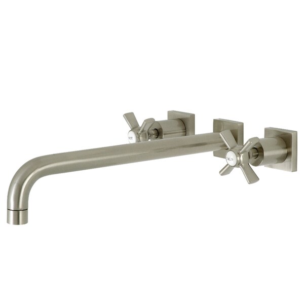 Kingston Brass KS6048ZX Wall Mount Tub Faucet, Brushed Nickel KS6048ZX - main